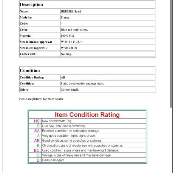 Hermes Tricolor and Gold Silk Scarf - Picture 11 of 11